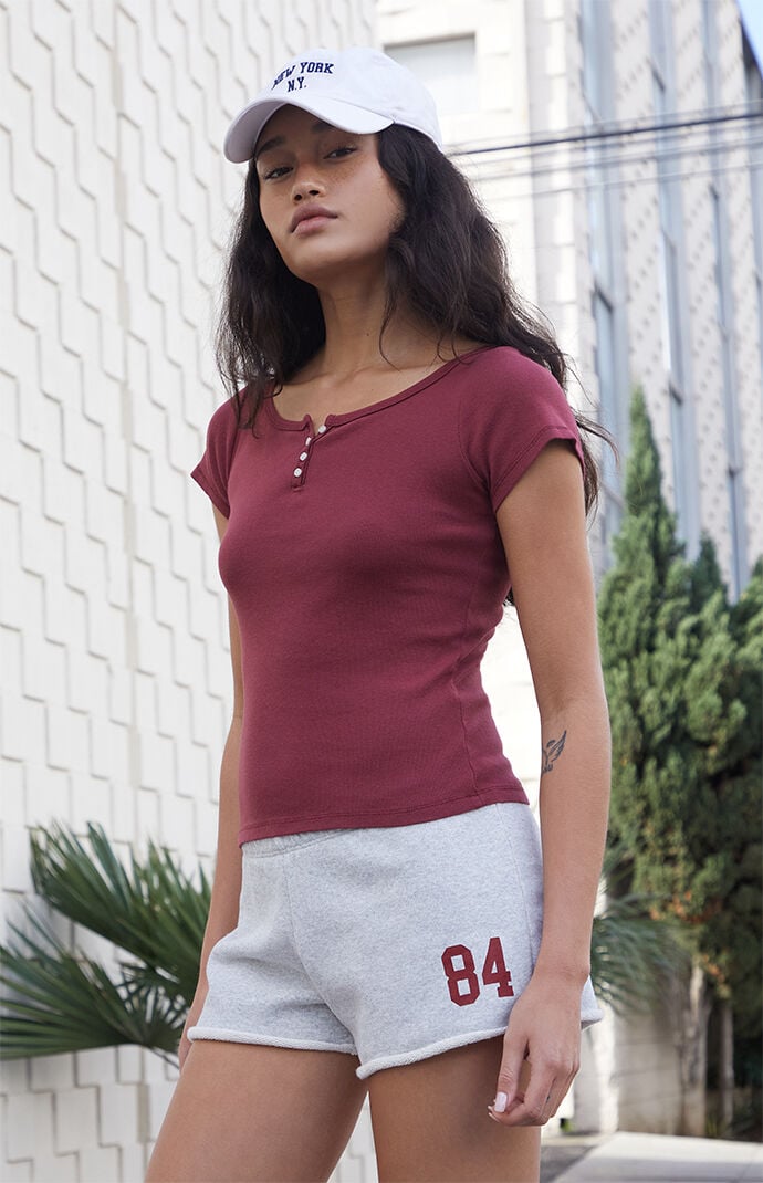 John Galt Light Gray 84 Emery Sweat Shorts