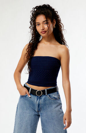 Violette Knit Tube Top image number 1