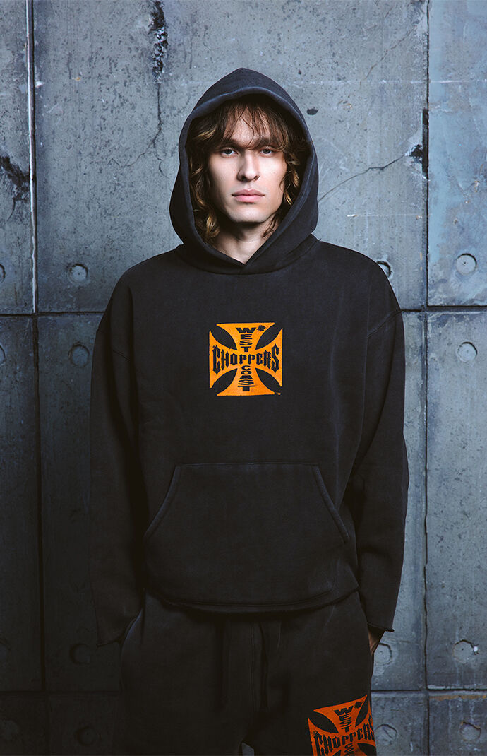 West Coast Choppers Orange Core Logo Hoodie | Pacsun