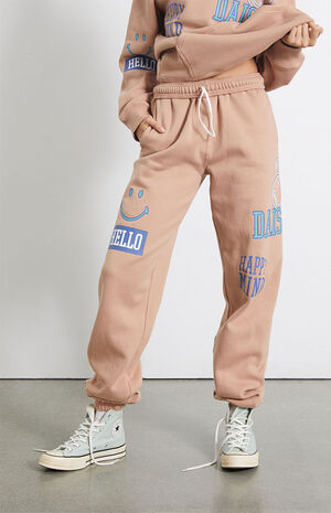 Brown Collegiate Mind Sweatpants image number 2