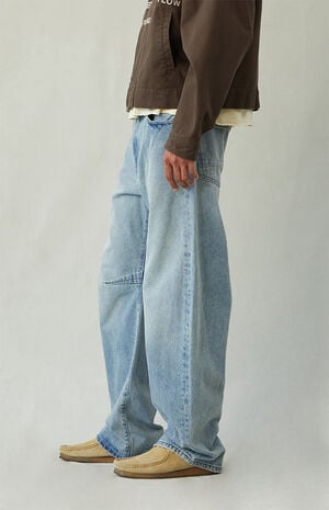 Mason Baggy Barrel Jeans Light Blue image number 3