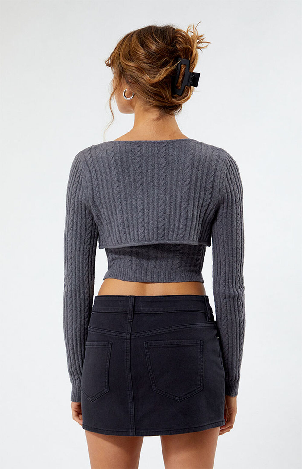 LA Hearts Cable Knit Bolero Sweater | Pacsun