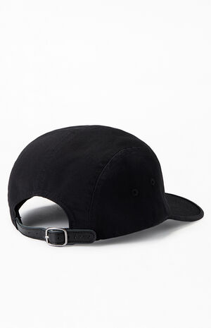 Black Washed Chino Twill Camp Hat image number 2