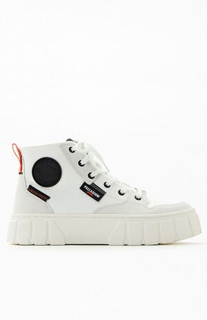 Women's White Pallatower High Top Sneakers image number 1