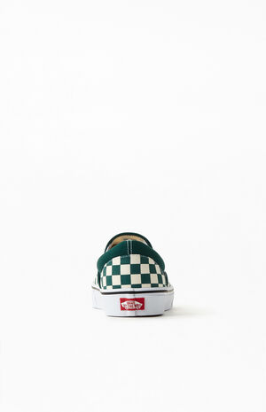 Green Checkerboard Classic Slip-On Shoes image number 3