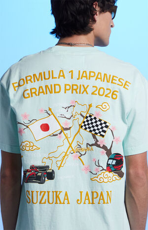 x Pacsun Suzuka&nbsp;Light Blue&nbsp;Sakura T-Shirt image number 4