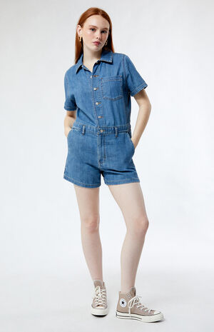 Heritage Denim Romper image number 4