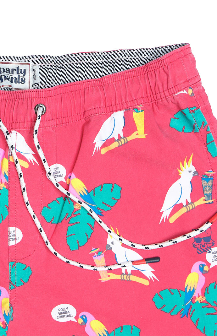 Polly Wanna Cocktail 16" Swim Trunks