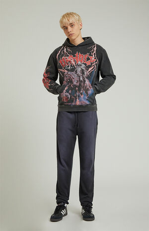 Acid Wash Fleece Sweatpants image number 4