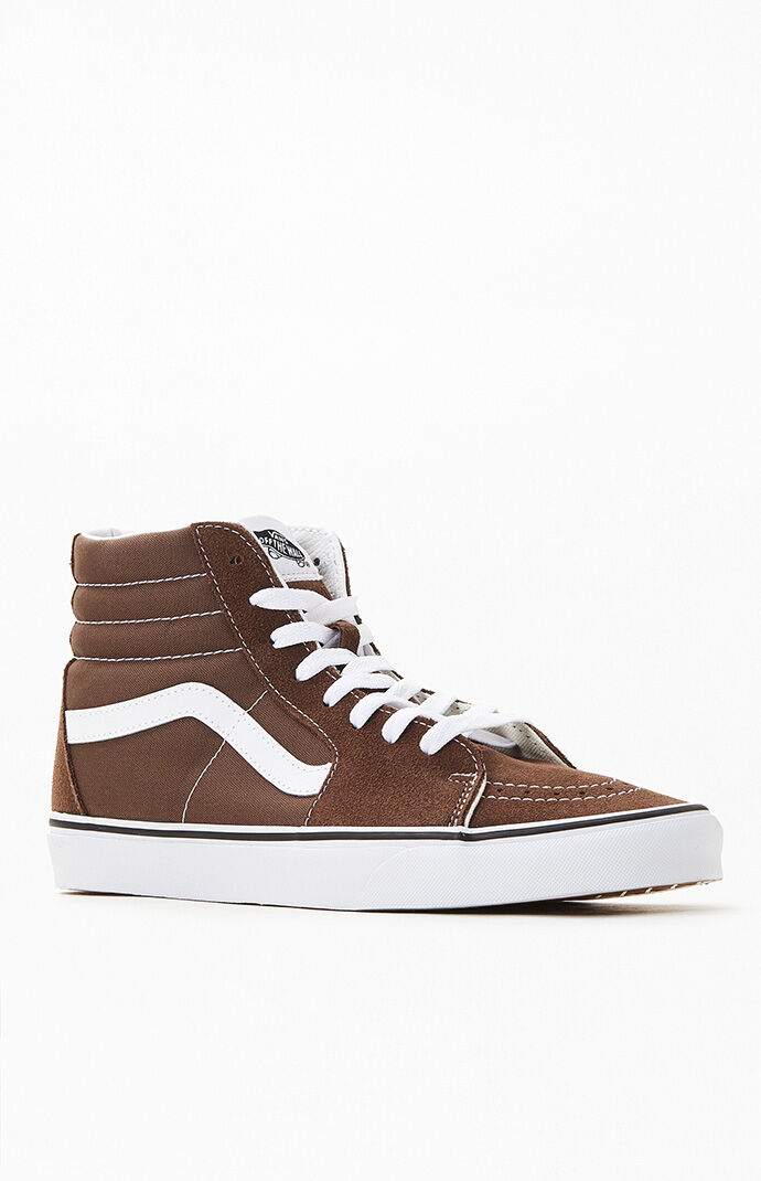 Brown high top vans store