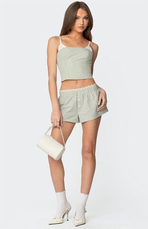 Lenorah Layered Plaid Corset image number 2