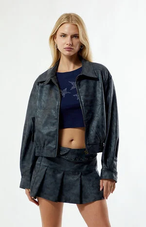 Faux Leather Darker Dream Jacket image number 1