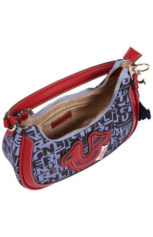 Graphic Horseshoe Hobo Bag image number 6