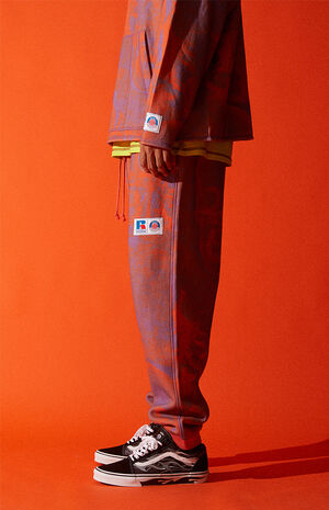 x Russell Athletic Rust Graphic Sweatpants image number 2
