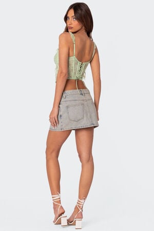 Amaya Sheer Lace Corset image number 4