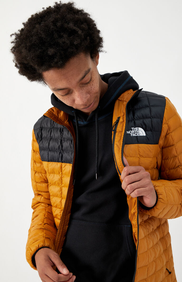 Tan & Black Thermoball Eco Snow Jacket