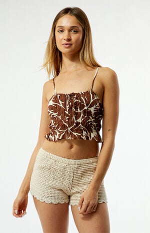 Brown Sunset Mist Top