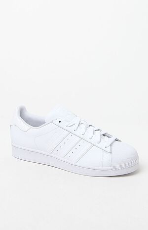 White Superstar Foundation Shoes image number 1