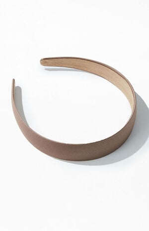 Brown Satin Headband image number 2