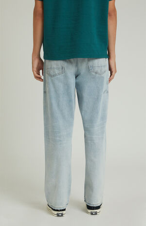 Dylan Baggy Jeans Dirt Splatter Light Indigo image number 3
