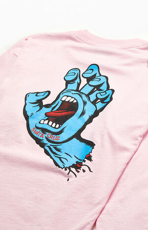Screaming Hand Long Sleeve T-Shirt image number 4