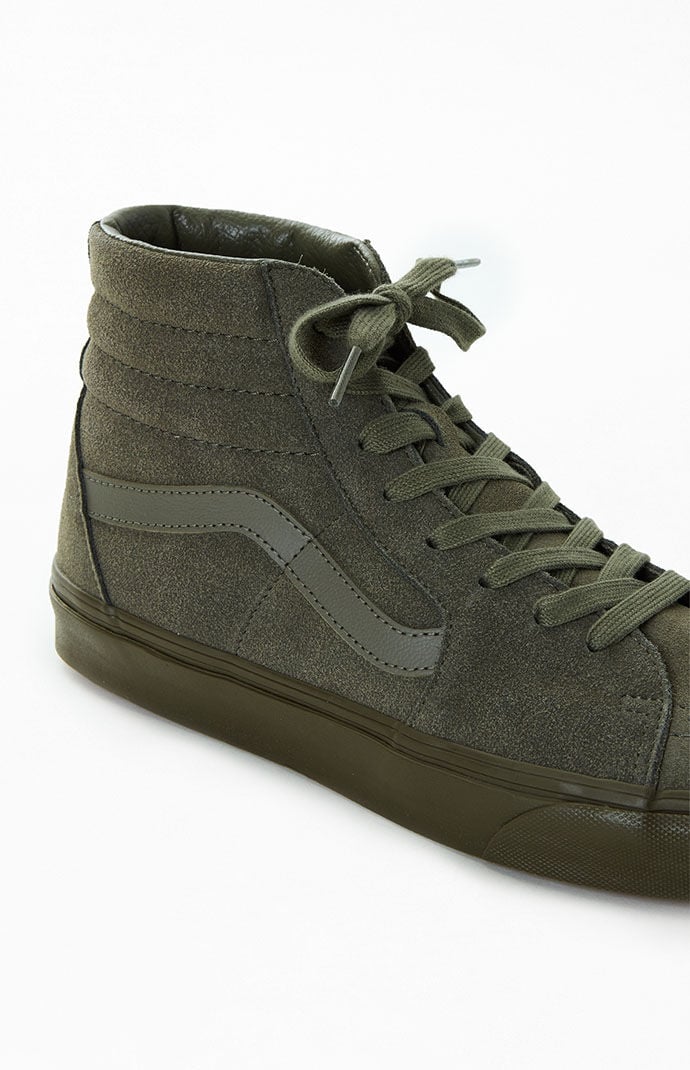 Vans sk8 hi black suede mono hotsell