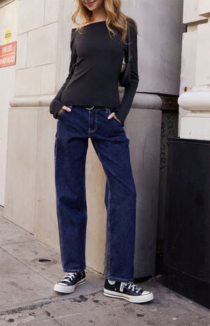 Black Lettuce Edge Long Sleeve Top Black Lettuce Edge Long Sleeve Top image number 4