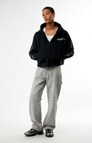 Obscura Cropped Full Zip Hoodie image number 5