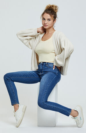 Trooper Blue High Waisted Jeggings image number 2