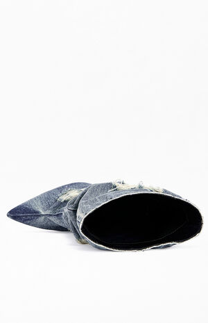 Women's Naelia Denim Stiletto Booties image number 4
