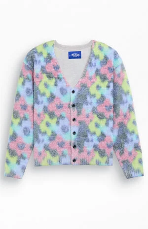Mohair Floral Printed Cardigan image number 1