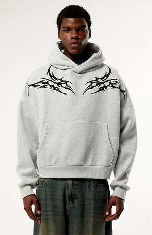 Lucid Static Cropped Hoodie image number 1