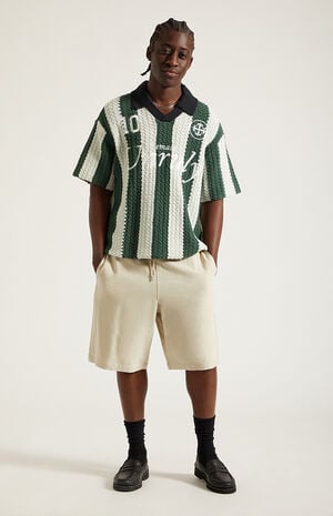 Cream Linen Shorts image number 6