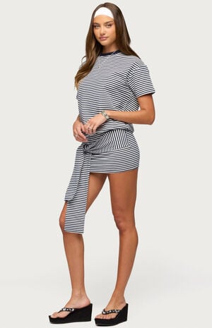 Ardeney Striped T-Shirt Mini Dress image number 2
