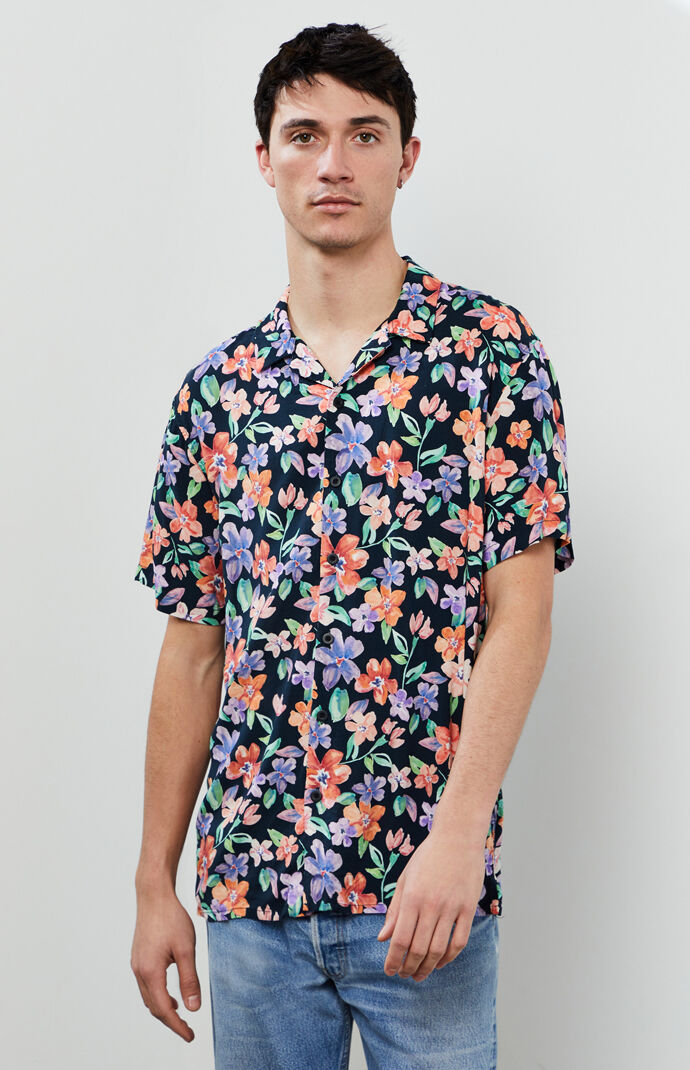 flower button up shirt
