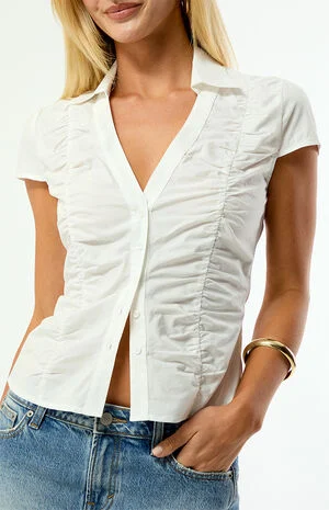 Sabrina Button Up Polo Shirt image number 5