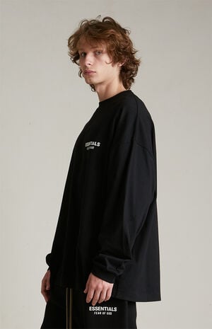 Black Long Sleeve T-Shirt image number 3