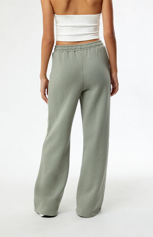 Paneled Wide Leg Sweatpants image number 4