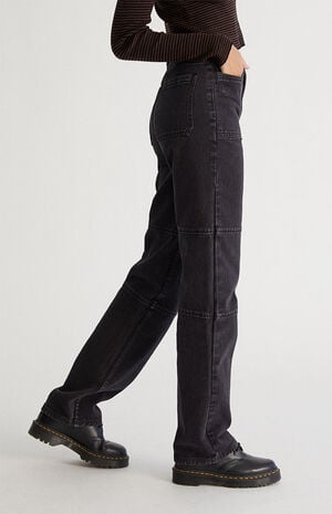 Black Boyfriend Utility Pants image number 3