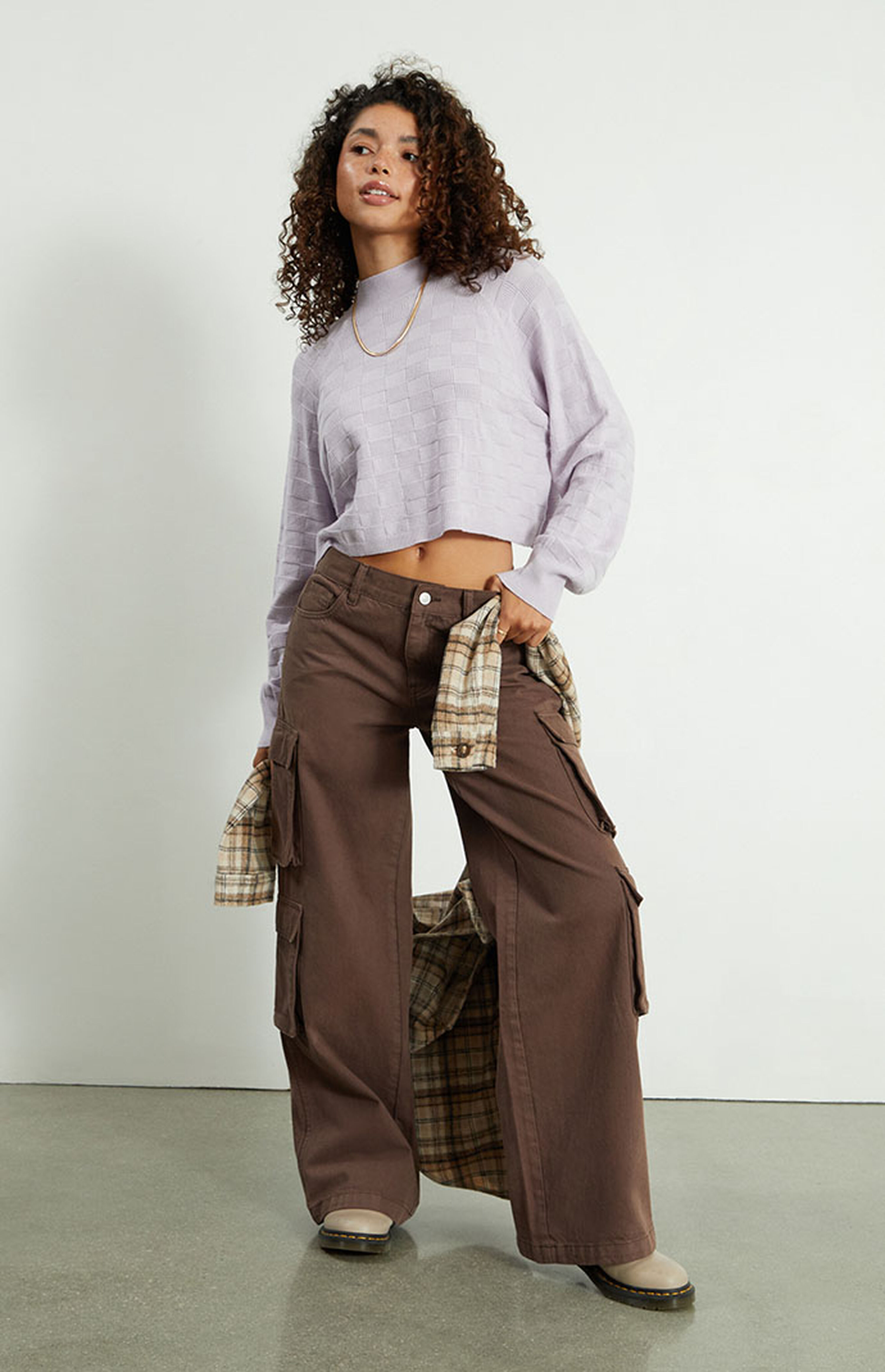 PacSun Eco Brown Baggy Cargo Pants PacSun