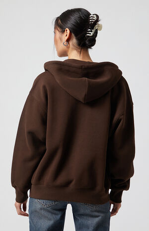 Big NY Zip Up Oversized Hoodie image number 5