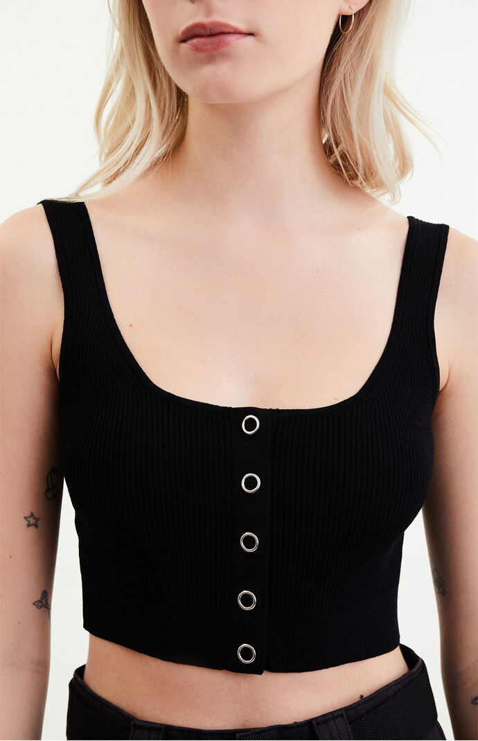 Snap Sweater Tank Top