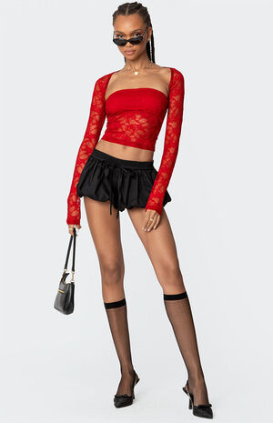 Addison Sheer Lace Two Piece Top image number 5