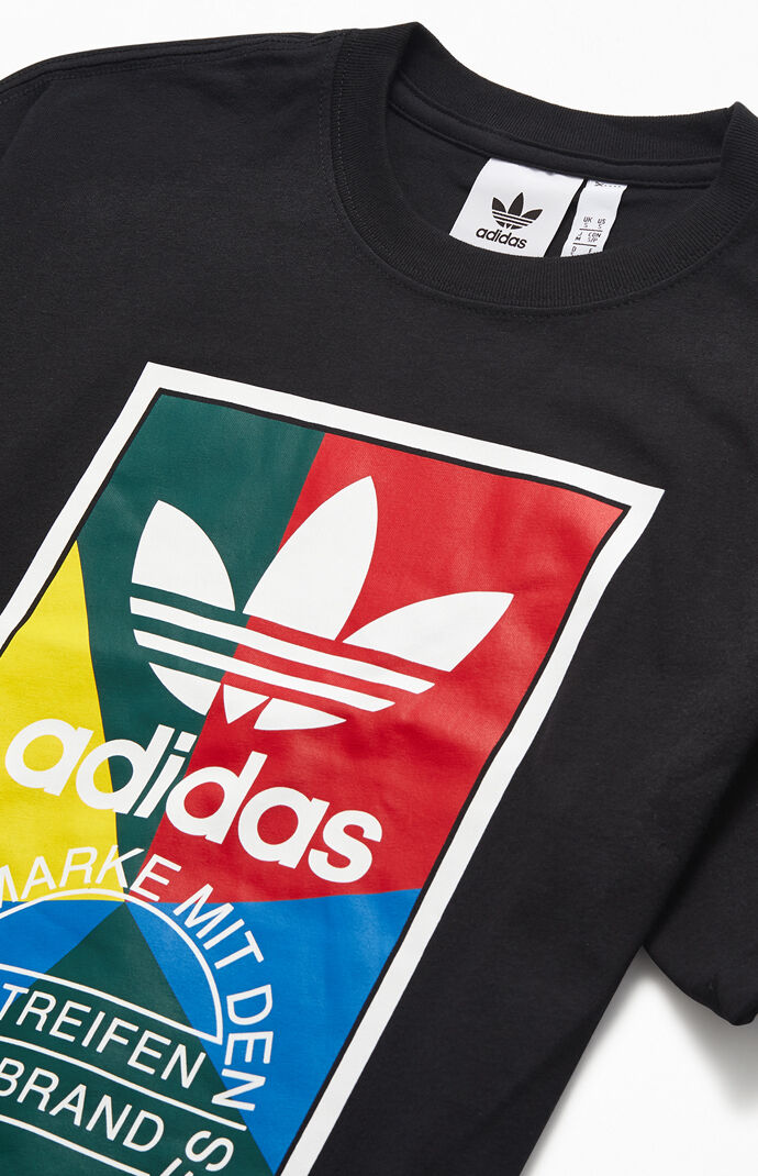 Adidas Spectrum Boxed Logo Cotton T Shirt Pacsun