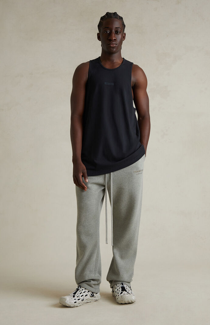 Fear of God ESSENTIALS Concrete Heather Fleece Relaxed Sweatpants
