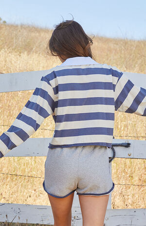 Jondy Striped Long Sleeve Polo Shirt image number 4