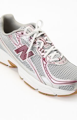 Burgundy & Gray 740 Sneakers image number 6