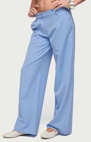 Pinstripe Tailored Straight Leg Pants image number 2