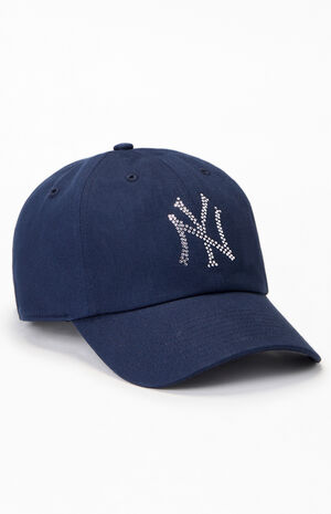 NY Yankees Rhinestone Logo Dad hat image number 1