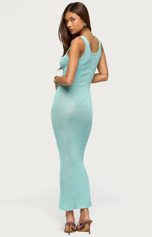 Abby Sequin Sheer Knit Maxi Dress image number 3